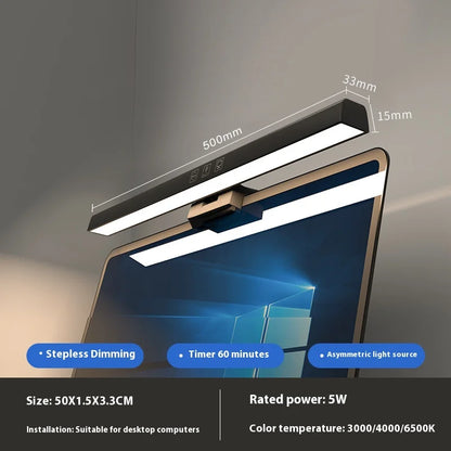 33cm/50cm LED Desk Lamp Monitor Light Dimmable Screen Light Bar PC Computer Office Study Reading Hanging Table Lamp USB Powered