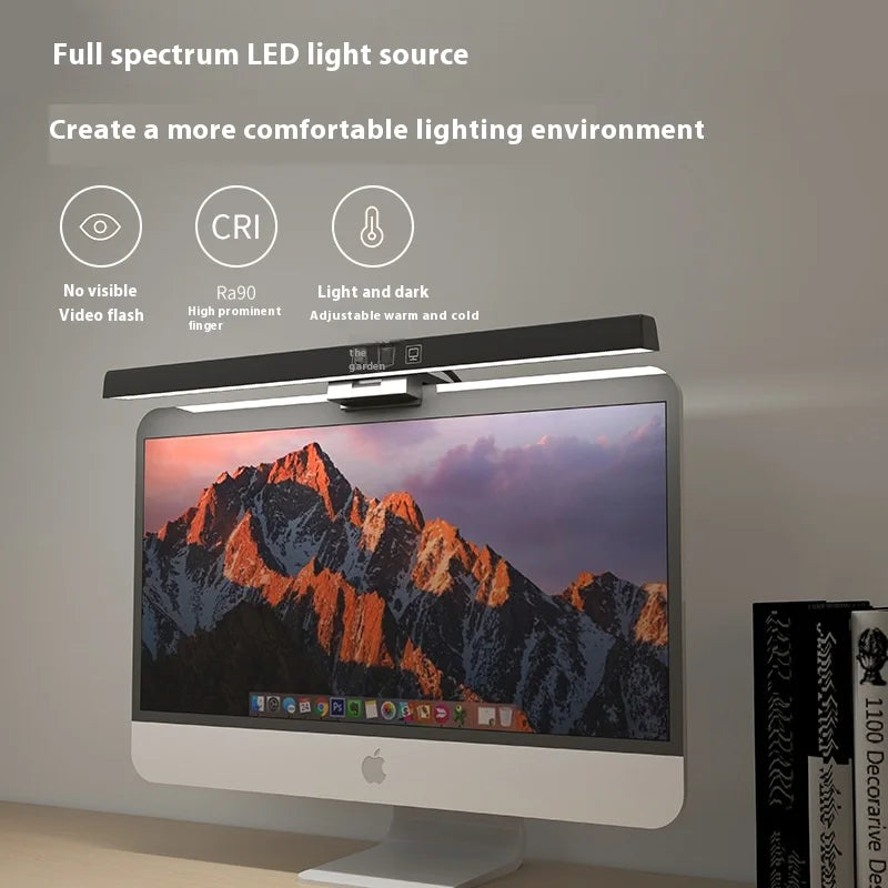 33cm/50cm LED Desk Lamp Monitor Light Dimmable Screen Light Bar PC Computer Office Study Reading Hanging Table Lamp USB Powered